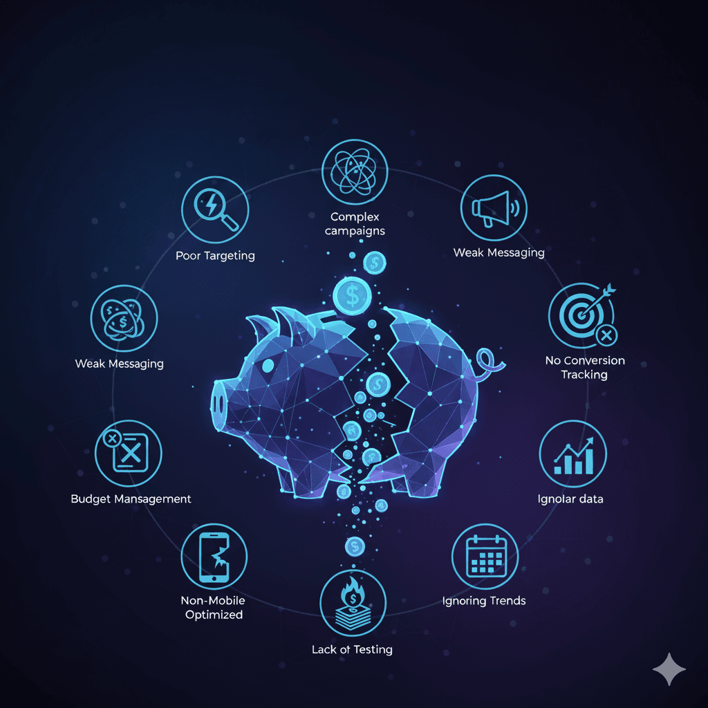 Top 10 Digital Marketing Mistakes That Waste Your Ad Budget